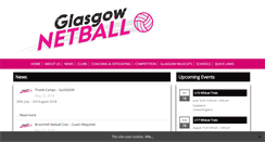 Desktop Screenshot of glasgownetball.co.uk